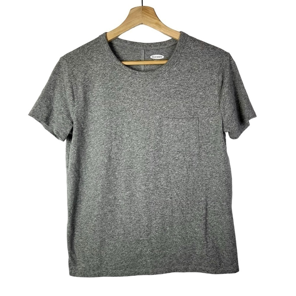 Old Navy Gray Boyfriend Pocket Short Sleeve T-Shirt XS - Picture 2 of 5